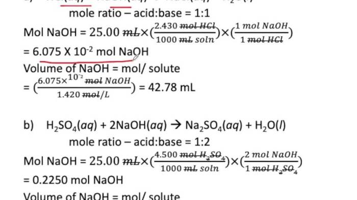 If 25.0 ml of a 0.2 m naoh solution