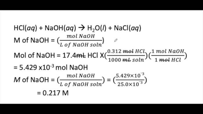 If 25.0 ml of a 0.2 m naoh solution