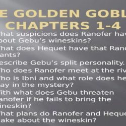 The golden goblet chapter 1