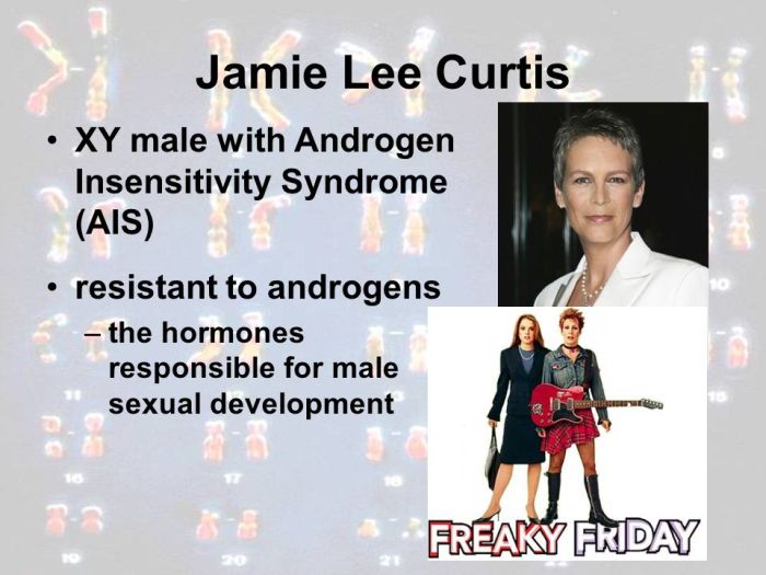 Jamie lee curtis androgen insensitivity syndrome